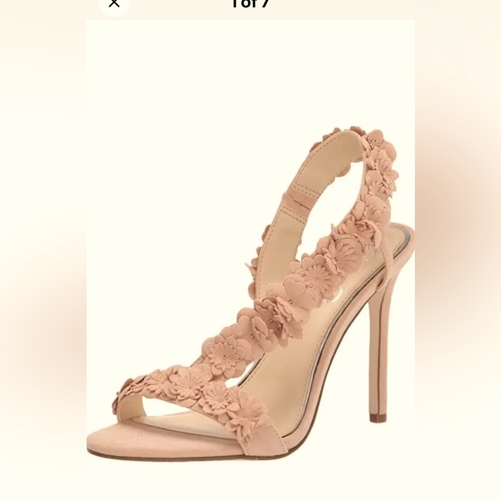 NIB - Jessica Simpson Supreme Micro Suede Dress Sandals Size 8.5 - Blush